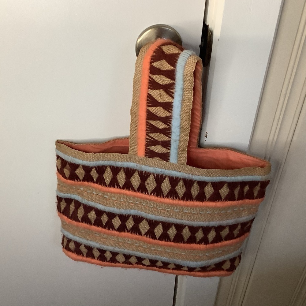Vintage Bohemian Tapestry Handbag Purse Tote - Picture 1 of 3